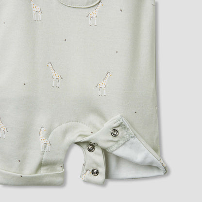 Juniors Giraffe Print Dungaree and T-shirt Set