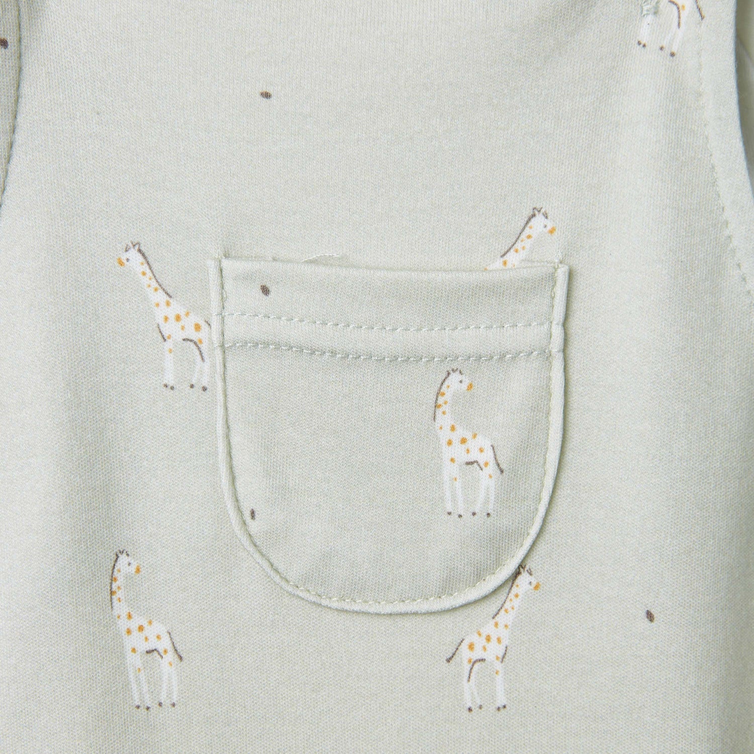 Juniors Giraffe Print Dungaree and T-shirt Set