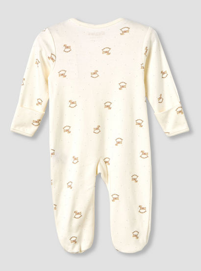 Giggles Cotton Round Neck Long Sleeves Sleepsuit with Rocking Horse Print-baby-boys-clothing-nightwear-sleepsuits-image-2