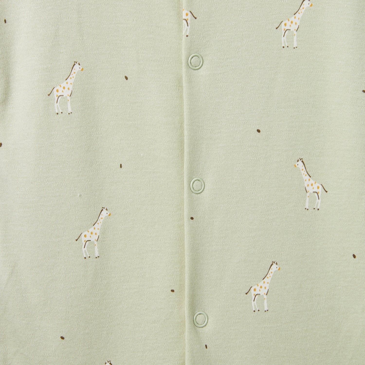 Juniors Giraffe Print Romper with Extended Sleeves