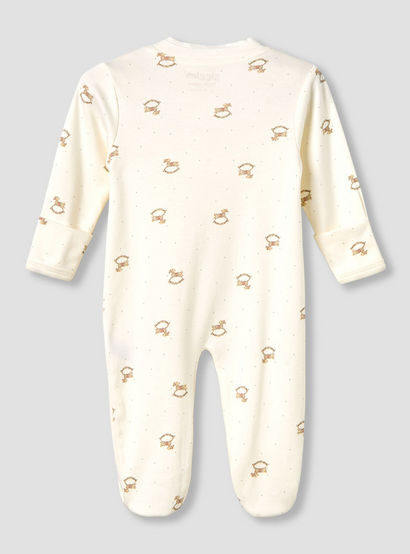 Giggles Cotton Round Neck Long Sleeves Sleepsuit with Rocking Horse Print-baby-boys-clothing-nightwear-sleepsuits-image-2