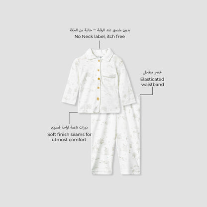 Juniors Printed Shirt and Pyjama Set