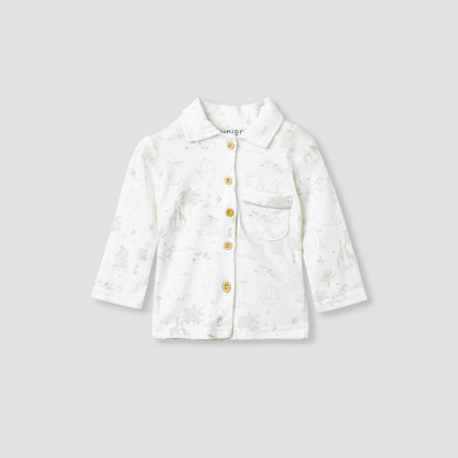 Juniors Printed Shirt and Pyjama Set