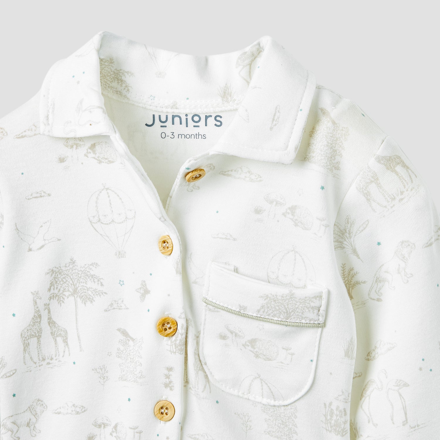 Juniors Printed Shirt and Pyjama Set