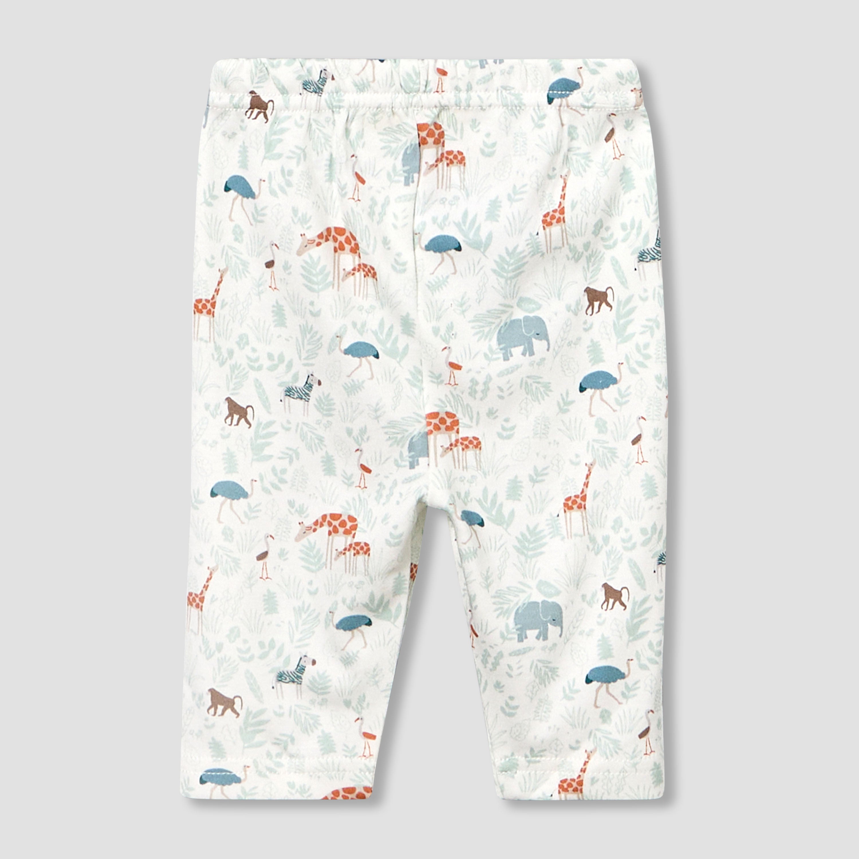 Juniors Cotton Collared Long Sleeve Pyjama Set with Animal Print