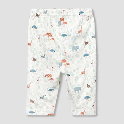 Juniors Cotton Collared Long Sleeve Pyjama Set with Animal Print