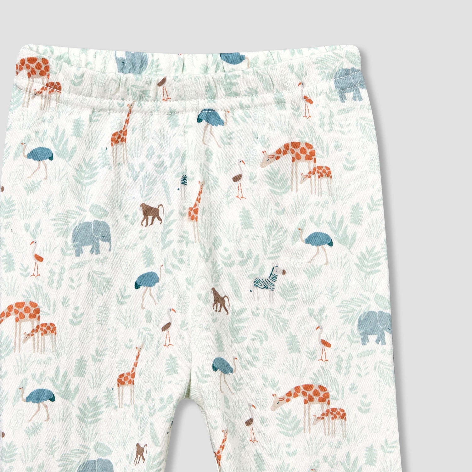 Juniors Cotton Collared Long Sleeve Pyjama Set with Animal Print