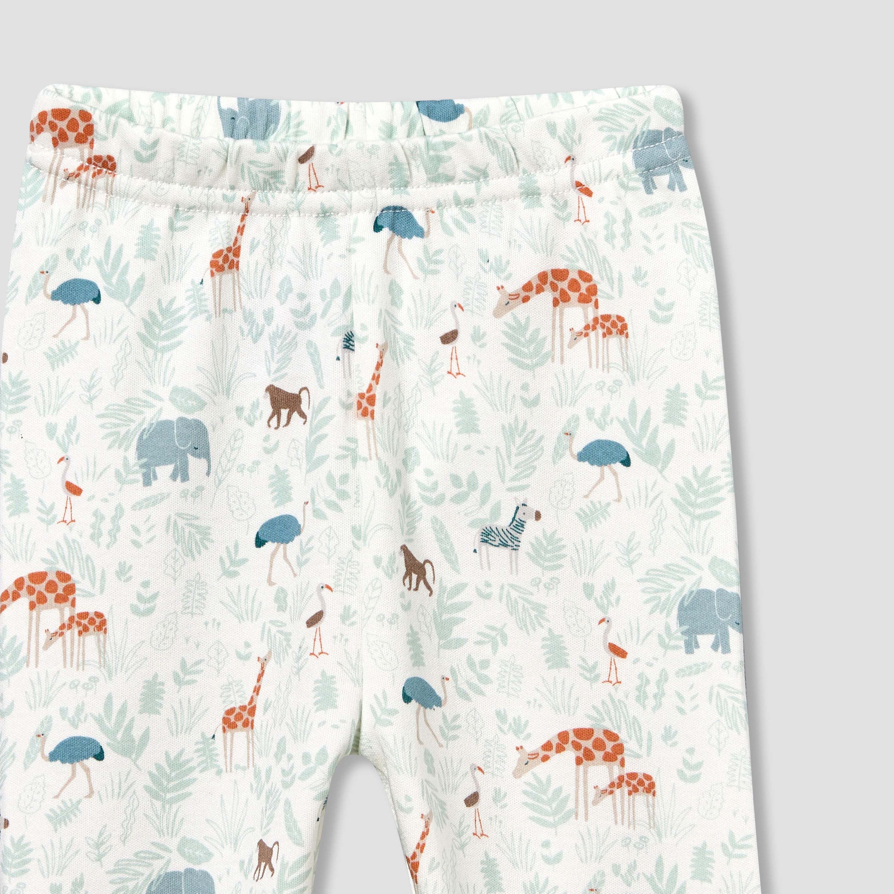 Juniors Cotton Collared Long Sleeve Pyjama Set with Animal Print