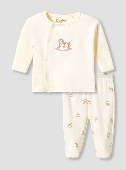 Giggles Cotton Round Neck Long Sleeves Pyjama Set with Rocking Horse Embroidery-baby-boys-clothing-nightwear-pyjamasets-image-1