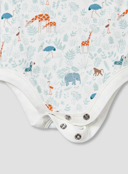 Juniors Round Neck Sleeveless Bodysuit with Safari Print-baby-boys-clothing-bodysuits-image-5