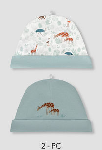Pack of 2 Juniors Cap with Safari Print-undefined-image-1