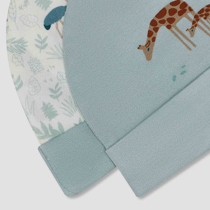 Pack of 2 Juniors Cap with Safari Print