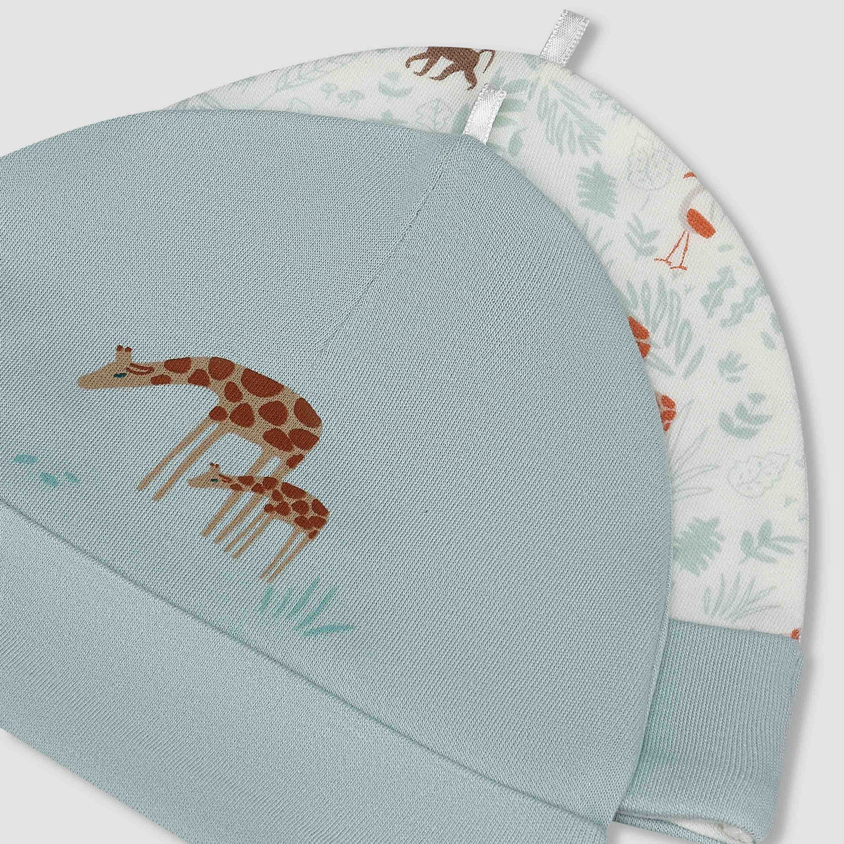 Pack of 2 Juniors Cap with Safari Print