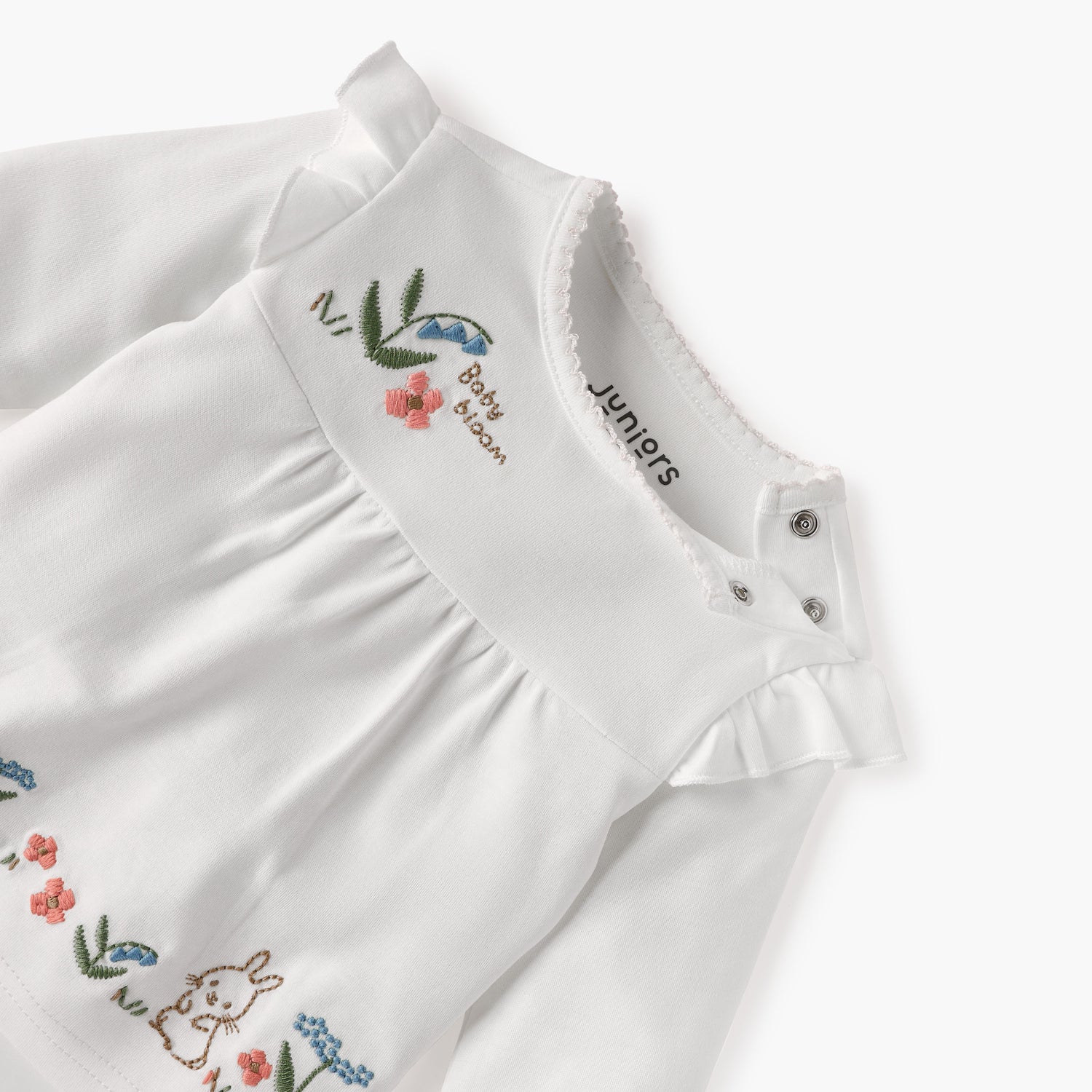 Juniors Embroidered Top and Pyjama Set