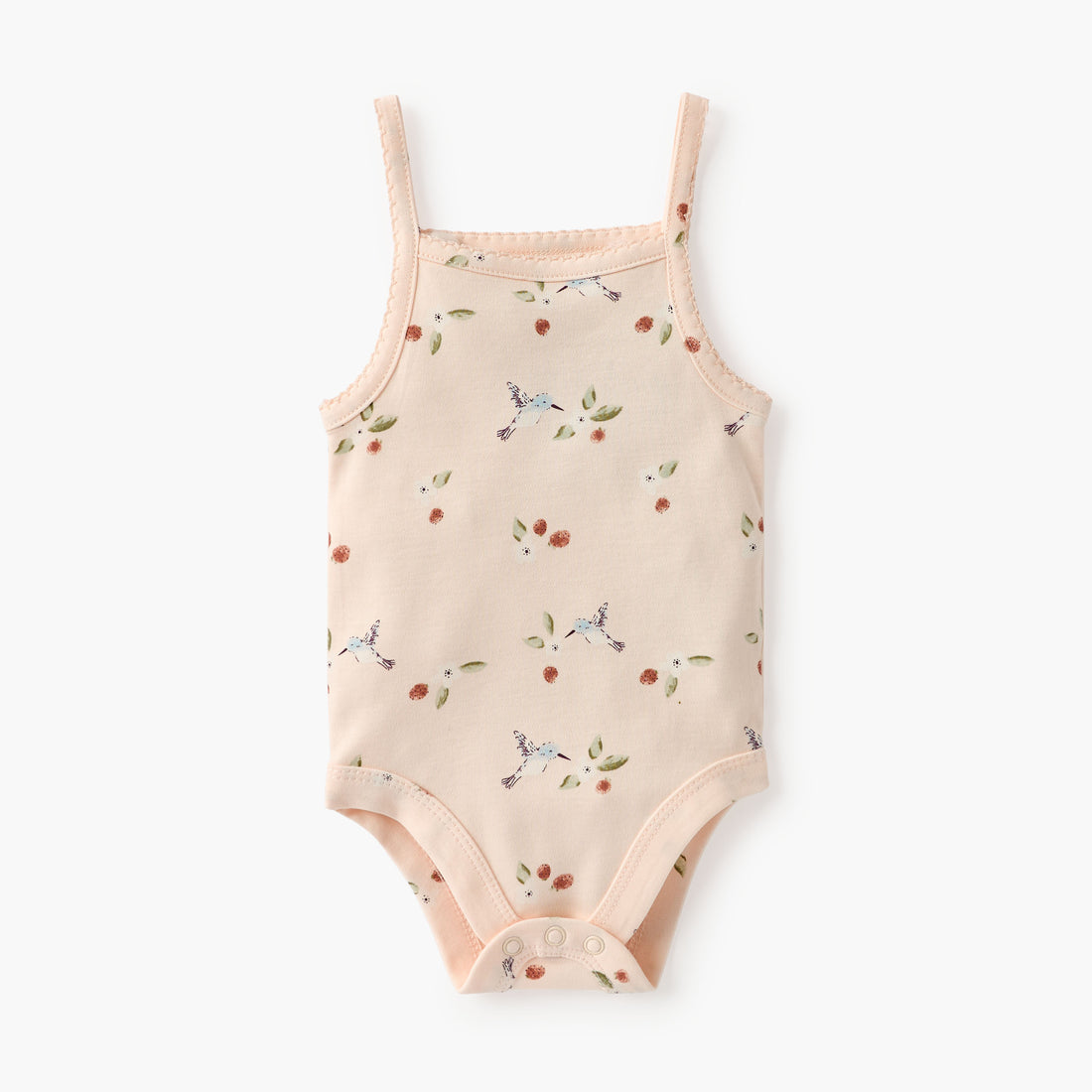 Juniors All-Over Print Sleeveless Bodysuit - Pink / 12-18 mths