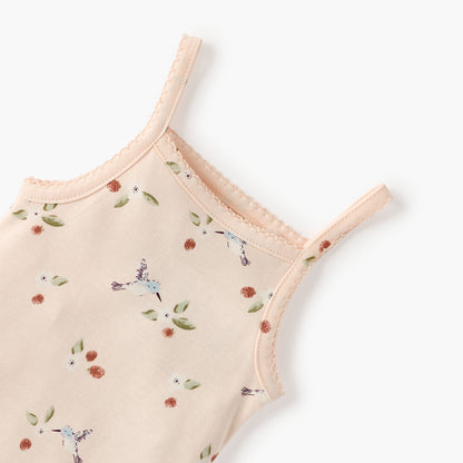Juniors All-Over Print Sleeveless Bodysuit