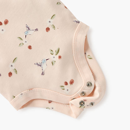 Juniors All-Over Print Sleeveless Bodysuit