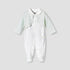 Giggles Cotton Collared Long Sleeves Sleepsuit with Lace Detail