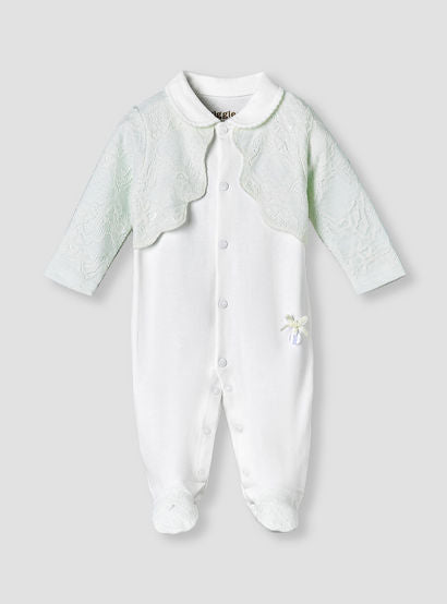 Giggles Cotton Collared Long Sleeves Sleepsuit with Lace Detail-baby-girls-clothing-nightwear-sleepsuits-image-2