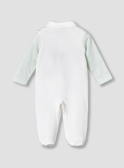 Giggles Cotton Collared Long Sleeves Sleepsuit with Lace Detail-baby-girls-clothing-nightwear-sleepsuits-image-3
