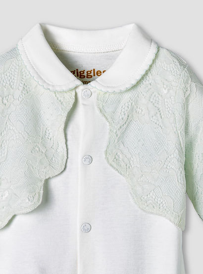 Giggles Cotton Collared Long Sleeves Sleepsuit with Lace Detail-baby-girls-clothing-nightwear-sleepsuits-image-4