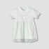 Giggles Peter Pan Collar Short Sleeves A-Line Dress with Lace Detail