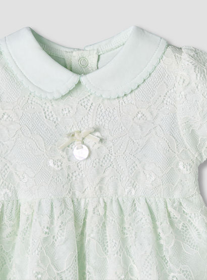 Giggles Peter Pan Collar Short Sleeves A-Line Dress with Lace Detail-baby-girls-clothing-dressesandjumpsuits-image-4