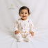 Juniors Ballerina Print Sleepsuit with Long Sleeves - Cream / 9-12 mths