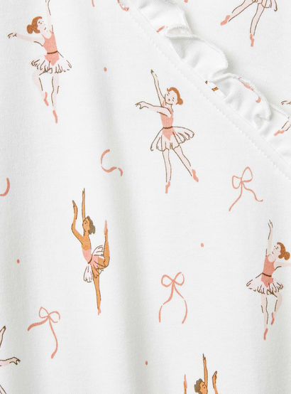 Juniors Ballerina Print Sleepsuit with Long Sleeves-baby-girls-clothing-nightwear-sleepsuits-image-6