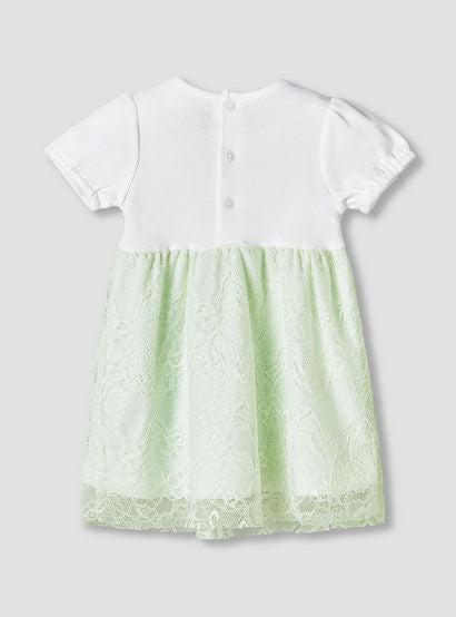 Giggles Round Neck Short Sleeves A-Line Dress with Lace Detail-baby-girls-clothing-dressesandjumpsuits-image-3