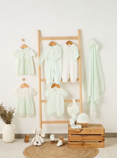 Giggles Round Neck Short Sleeves A-Line Dress with Lace Detail-baby-girls-clothing-dressesandjumpsuits-image-7