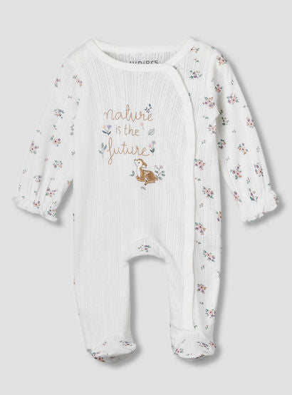 Juniors Cotton Round Neck Long Sleeves Sleepsuit with Floral Print-baby-girls-clothing-nightwear-sleepsuits-image-2
