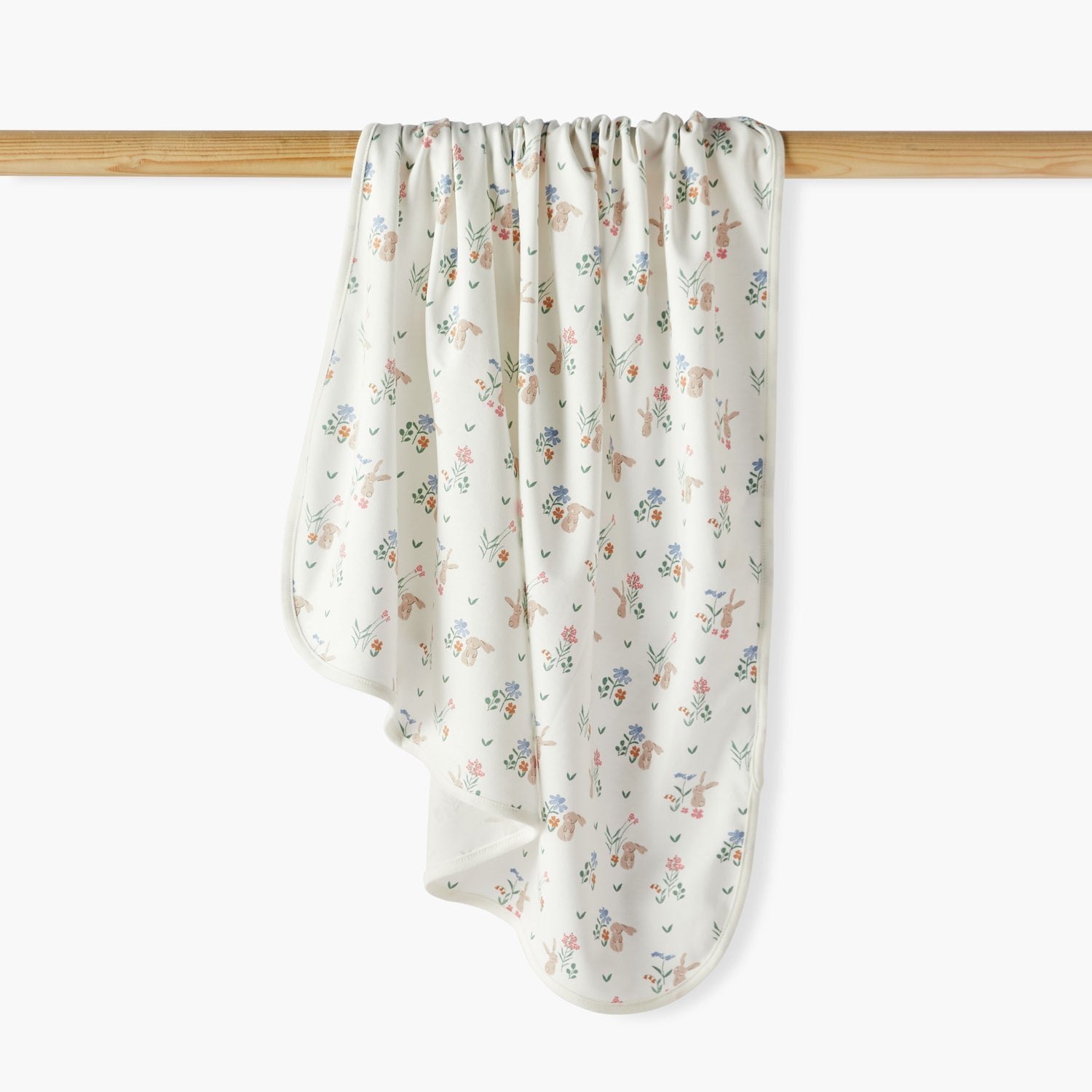 Juniors Floral Print Receiving Blanket - Pink / 0-6 mths