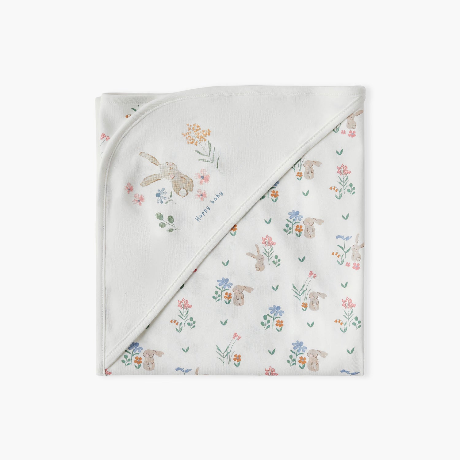Juniors Floral Print Receiving Blanket