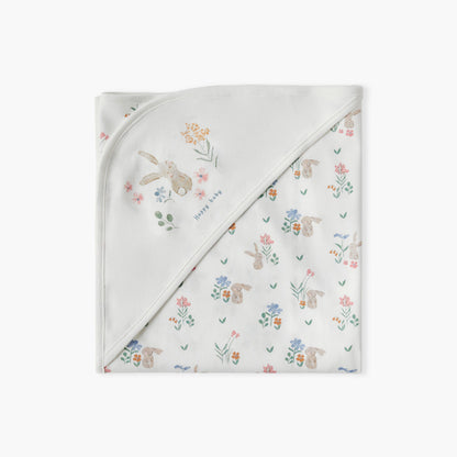 Juniors Floral Print Receiving Blanket