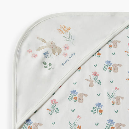 Juniors Floral Print Receiving Blanket