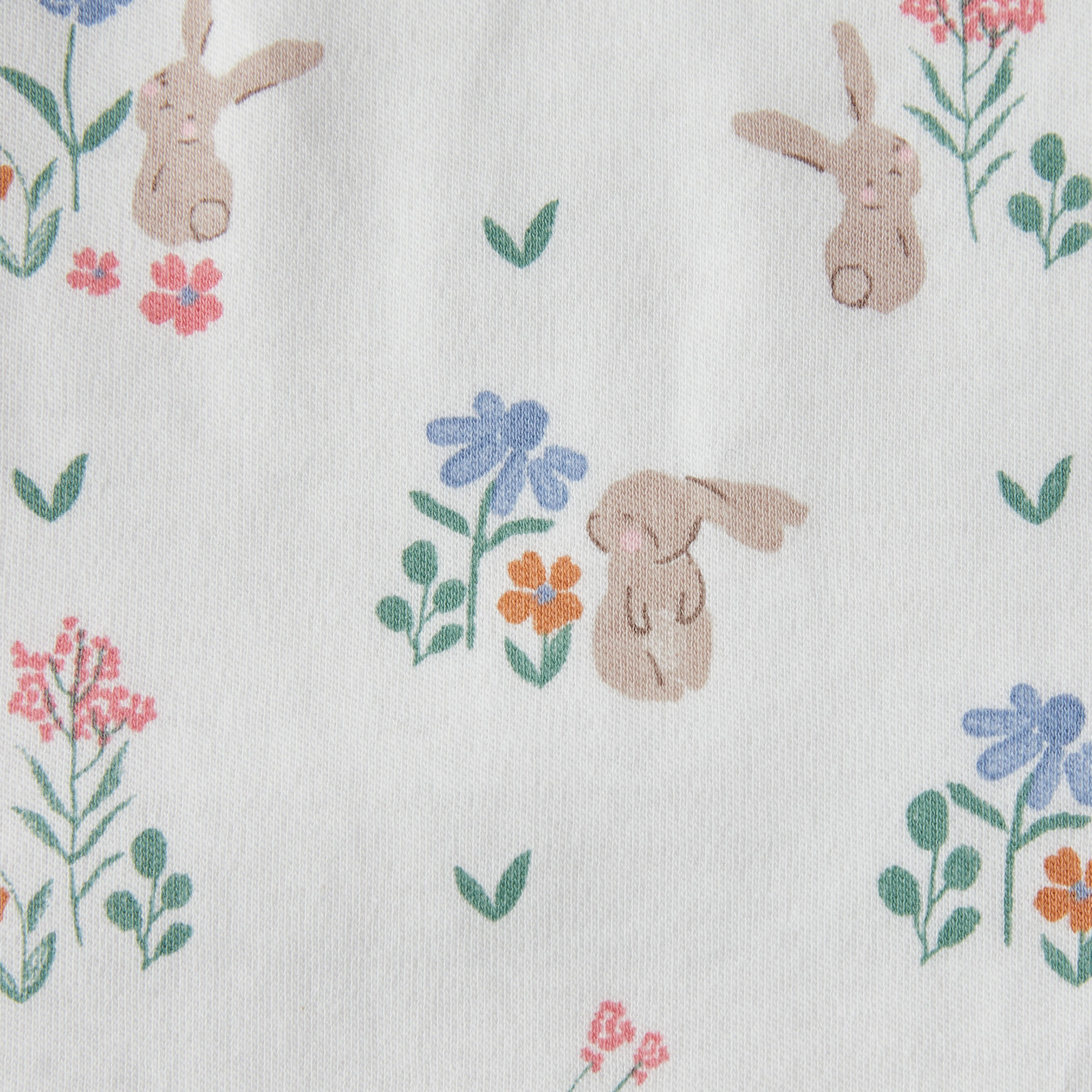 Juniors Floral Print Receiving Blanket