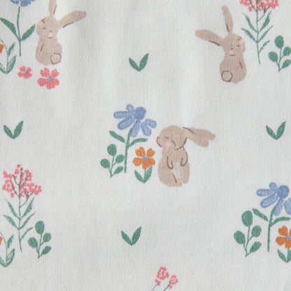 Juniors Floral Print Receiving Blanket