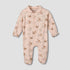 Juniors Cotton Peter Pan Collar Long Sleeves Sleepsuit - Pink / 9-12 mths