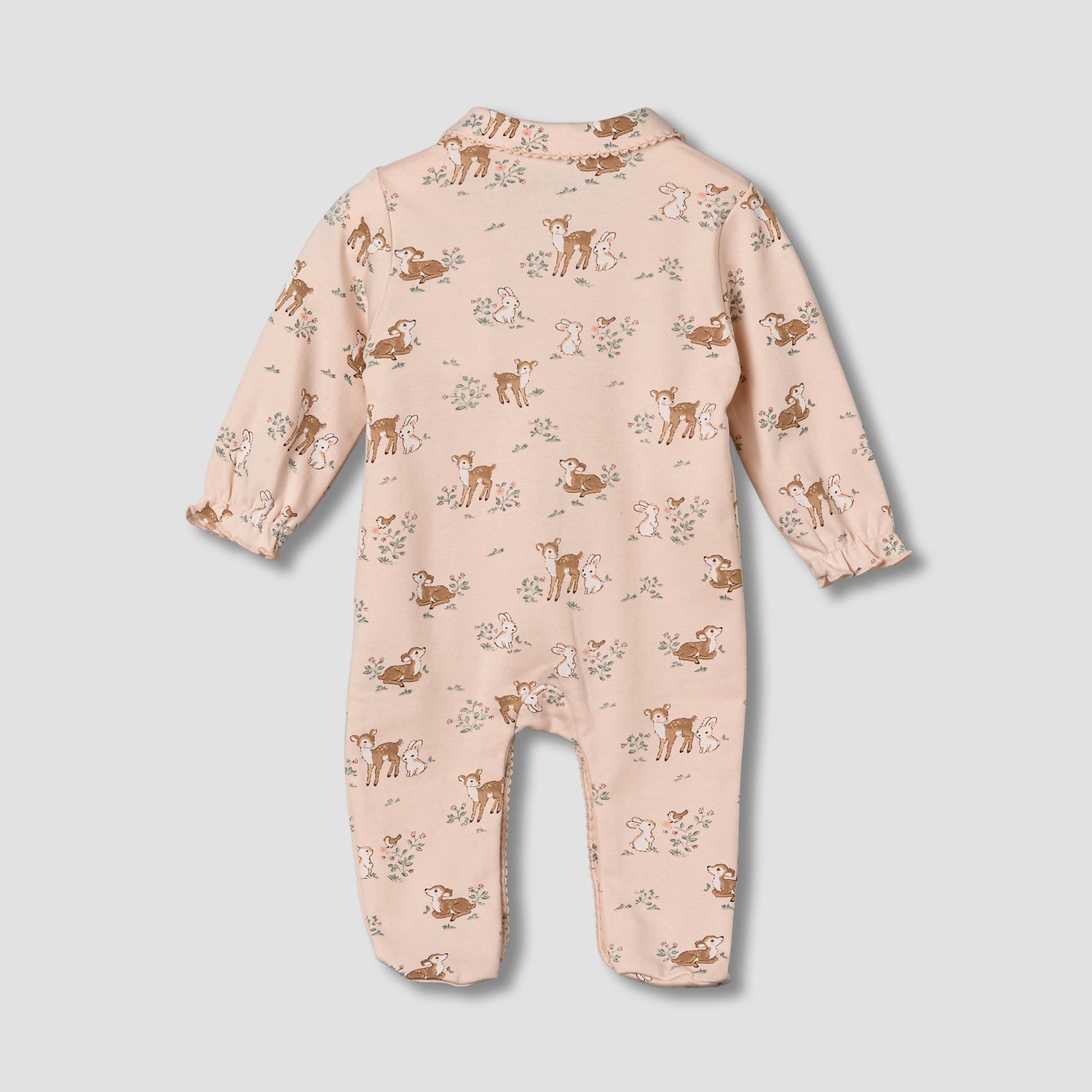 Juniors Cotton Peter Pan Collar Long Sleeves Sleepsuit