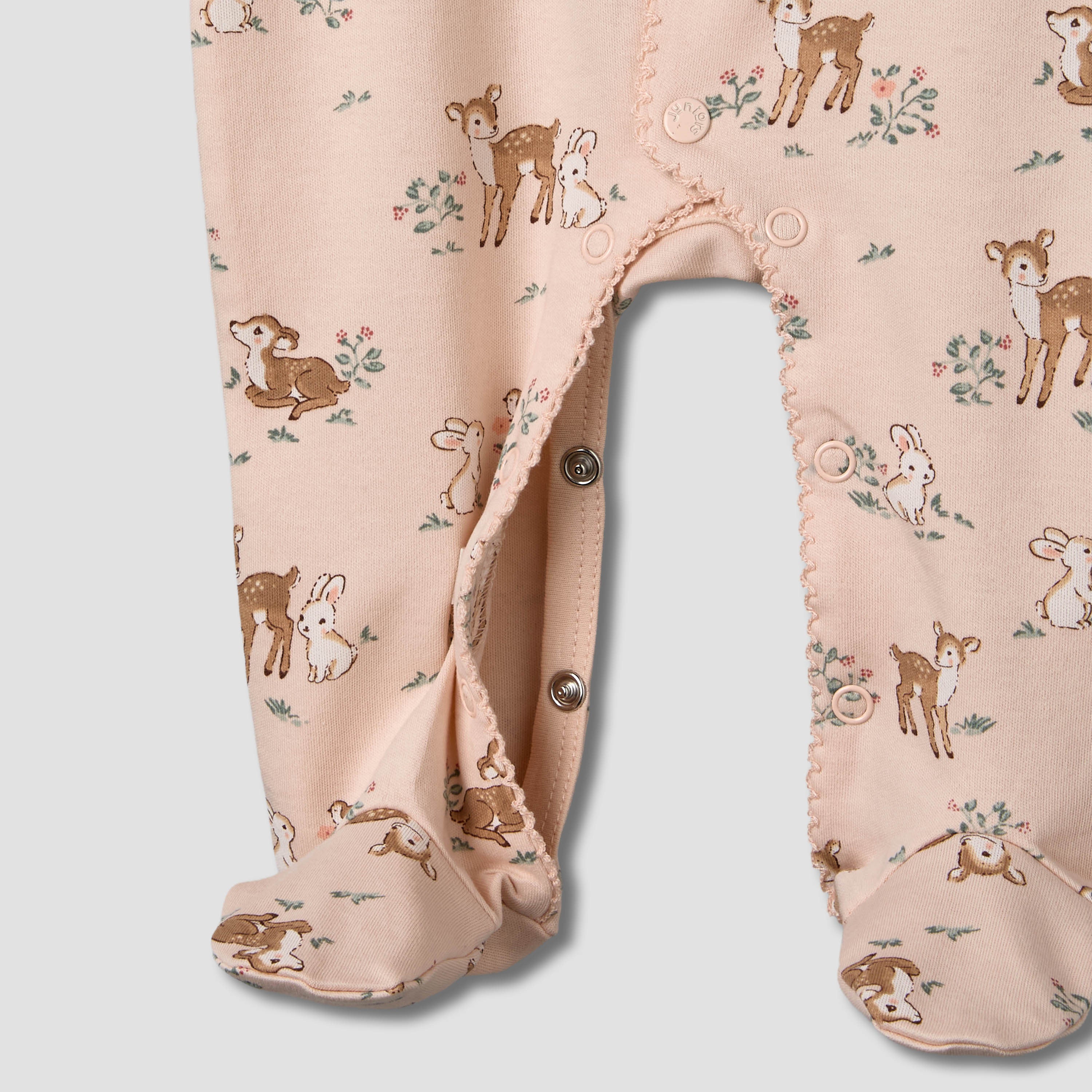 Juniors Cotton Peter Pan Collar Long Sleeves Sleepsuit
