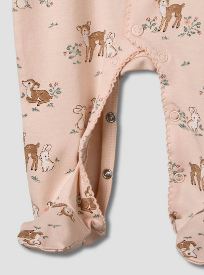 Juniors Cotton Peter Pan Collar Long Sleeves Sleepsuit-baby-girls-clothing-nightwear-sleepsuits-image-4