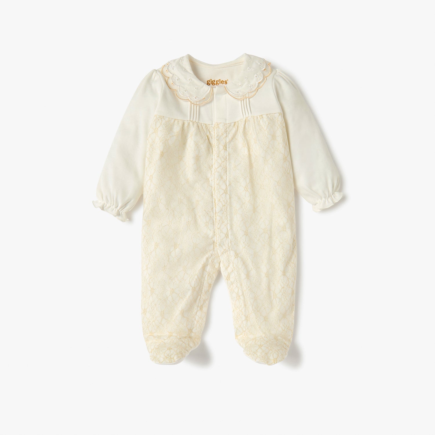 Giggles Printed Closed Feet Sleepsuit with Button Closure - image 2