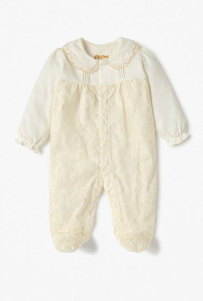 Giggles Printed Closed Feet Sleepsuit with Button Closure
