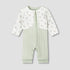 Juniors Cotton Round Neck Long Sleeves Sleepsuit with Floral Print - Green / 12-18 mths