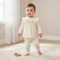 Giggles Embroidered Long Sleeves T-shirt and Pyjama Set-undefined-image-1