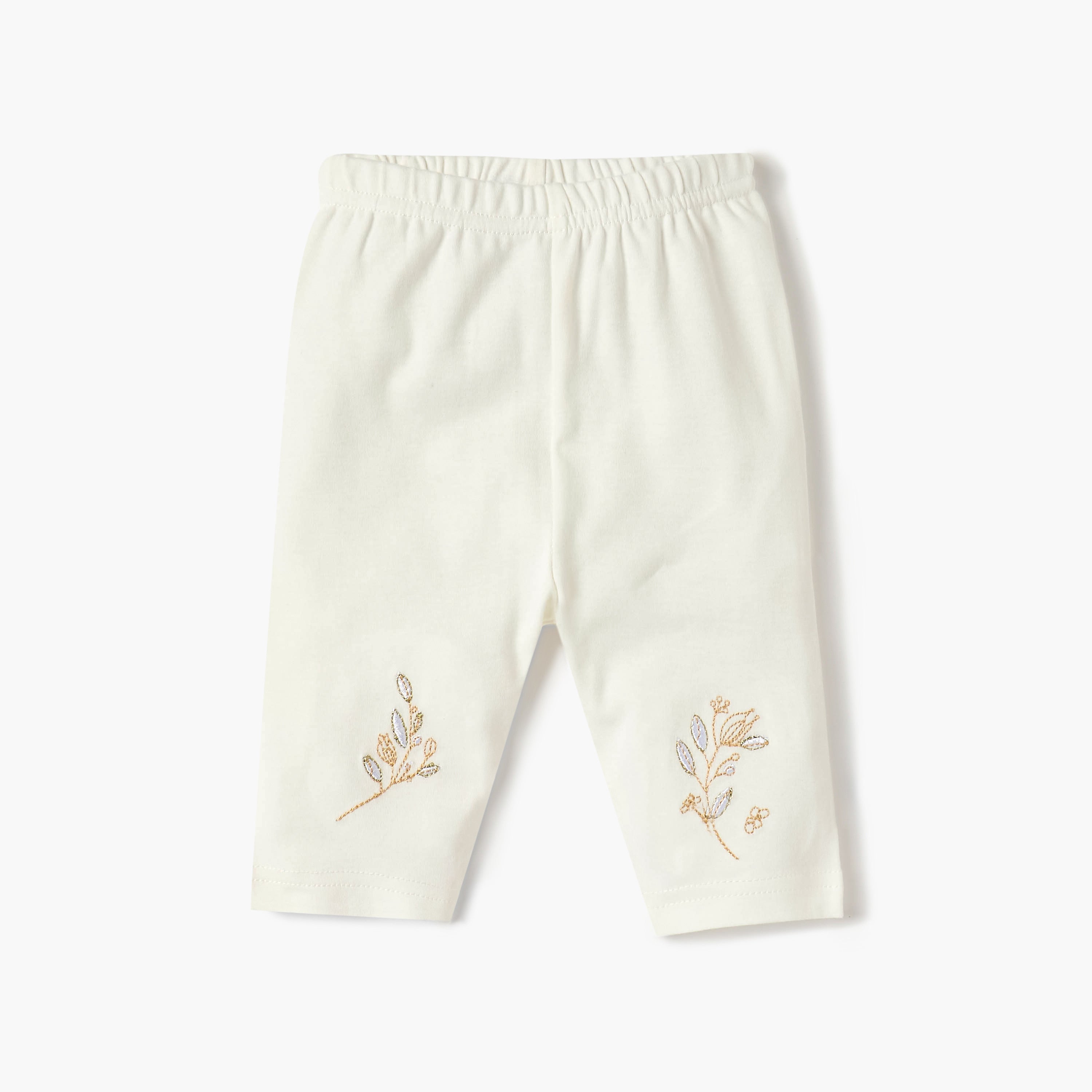 Giggles Embroidered Long Sleeves T-shirt and Pyjama Set