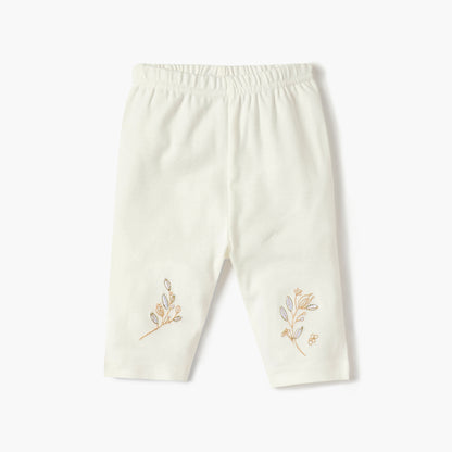 Giggles Embroidered Long Sleeves T-shirt and Pyjama Set