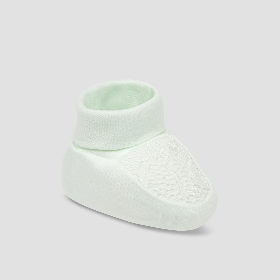 Giggles Booties with Lace Panel, Slip-On