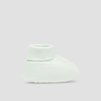 Giggles Booties with Lace Panel, Slip-On